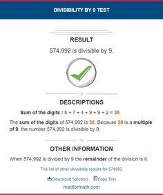 divisibility calculator|Divisibility Calculator.